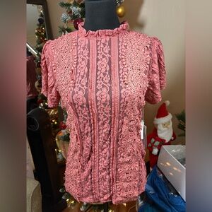 Melograno Rico Lace Top - Size S